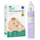 GROWNSY nasal aspirator for babies in purple with gentle nose care.