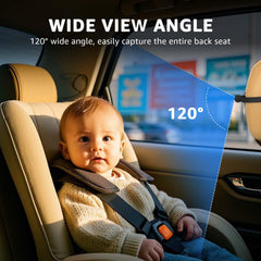 GROWNSY night vision in action provides clear visibility of the baby after dark.