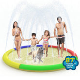 Growsland splash pad 87-inch diameter for kids and dogs to enjoy.