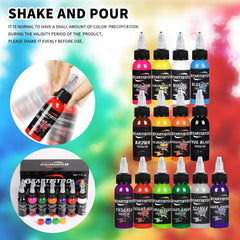 GTARTISTOO color-mixing guide image demonstrates easy dilution for shading