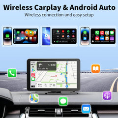 GTVFS wireless CarPlay and Android Auto display enabling cable-free navigation