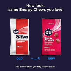 Close-up of bite-sized GU Energy Chews for quick fueling during workouts