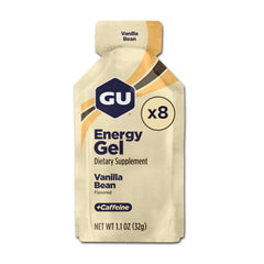GU Energy Original Vanilla Bean gel packet for on-the-go energy during workouts