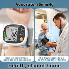 GUAEVER wrist BP monitor charging via Type-C for convenient power