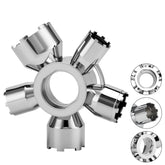 guaiboshi aerator tool 10-in-1 held in hand, compact design for quick faucet maintenance