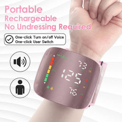 GUAEVER rechargeable BP monitor with long-lasting battery for mobile checks
