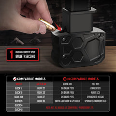 GUAWIN Magazine speed loader made of lightweight, durable plastic