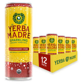 Guayaki Yerba Madre Cranberry Pom can ready to refresh with a bright label