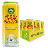 Guayaki Yerba Madre Mango can front with tropical flavor and low sugar.
