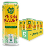 Guayaki Yerba Madre mint can showing a refreshing mint flavor for a mindful pick-me-up.