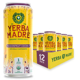 Guayaki Yerba Madre pack of 12 cans for convenient, sustained on-the-go energy.