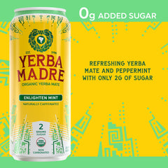 Guayaki Yerba Madre polyphenols image hints at natural compounds for alertness.