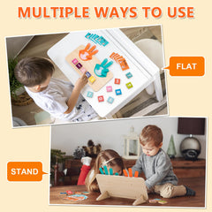 GUEETIC holder and storage tray keeps pieces organized for learning.
