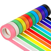 Guirnd colored masking tape set spread for bright, creative craft projects.