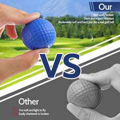 Guirnd foam golf balls feature a dimpled texture for stable flight.