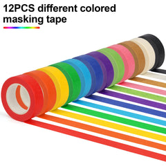 Guirnd tape labeling and journaling scenes highlight organization with color.