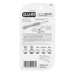 GUM Proxabrush Go-Betweens bristles close-up show soft fibers
