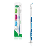 GUM Proxabrush permanent handle close-up with ergonomic grip for between-teeth cleaning.