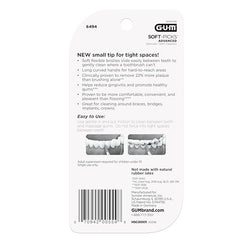 GUM Soft-Picks Advanced Tight long curved handle for deeper reach