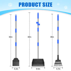 GUOOUG pooper scooper 38-inch handle for standing use