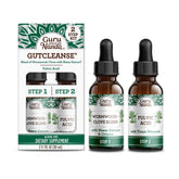 GuruNanda Gutcleanse 2-Step Kit bottle and box supports digestion and waste removal.