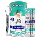 GuruNanda Travel Sachets on the go oil pulling for fresher breath