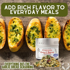 Gustus Vitae seasoning adds gourmet garlic notes to pizza