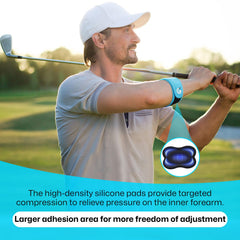 Gviipk elbow brace five point silicone pads deliver precise elbow massage.
