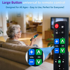 Gvirtue big-button remote compatibility list highlights universal TV support across brands