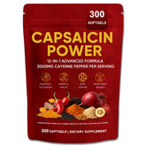 GXSAE Capsaicin Power bottle on countertop for daily wellness reminder.