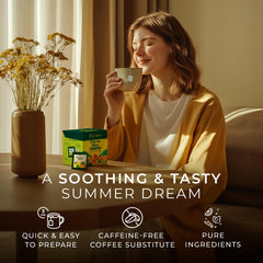 Gya Tea Co Citrus Mint tea bag inside cup for quick, relaxing steep