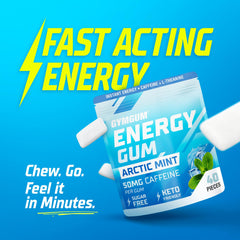 GYMGUM L-Theanine focus formula chew for smooth energy.