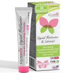 Gynatrof Vaginal Moisturizer tube shown for long-lasting hydration and daily use.