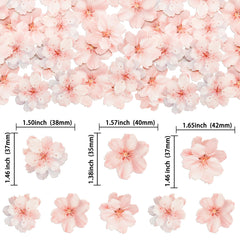 Gyufise pink cherry blossom toppers enhancing cakes and cookies