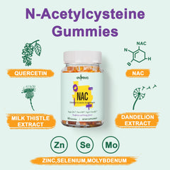Gyumolics NAC with milk thistle and companions for antioxidant support.