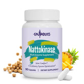 Gyumolics Nattokinase supplement bottle with 10000FU label for daily wellness.