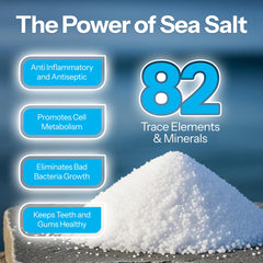 H2Ocean Healing Rinse mouth action shows gentle use after meals