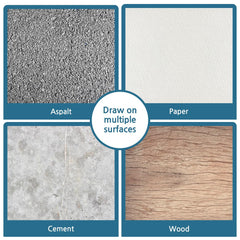 HA SHI Soft Chalk Pastels support blending on textured surfaces.