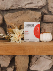 Habitrol 8-week step-down program graphic illustrating gradual potency reduction.