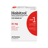 Habitrol Step 1 21 mg patch being applied to ease cravings