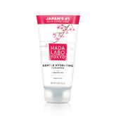 Hada Labo Tokyo Gentle Hydrating Cleanser bottle front, fragrance-free for sensitive skin.