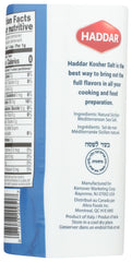 Haddar Kosher Salt measuring spoon emphasizing precise dosing for controlled flavor