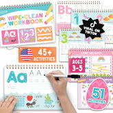 Hadley Designs ABC tracing book cover for preschool learning.