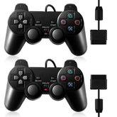 HaeBorl PS2 controller 2 pack front view for relaxed retro gaming
