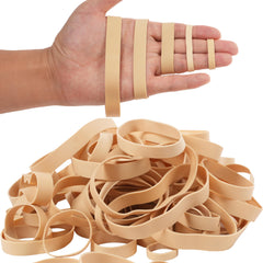 HAIDIBAO rubber bands 65pcs beige pack showcasing versatile office organization.