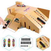 Hailey&Elijah fingerboard park kit ramp-stair-handrail for durable practice.
