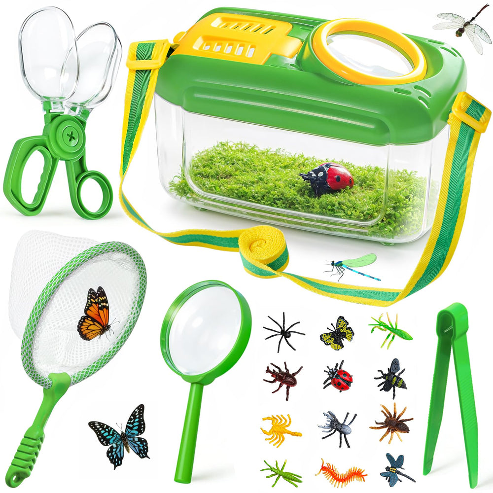 HAIMST bug viewer box with magnifier for close-up insect viewing