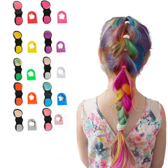 HAIOLORPRO 10-color hair chalk palette for vibrant temporary color on hair.