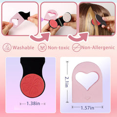 Child applying HAIOLORPRO washable hair chalk for safe, colorful fun.