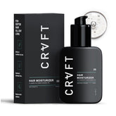 Hair Craft Co CRVFT bottle provides lightweight daily hydration for hair.